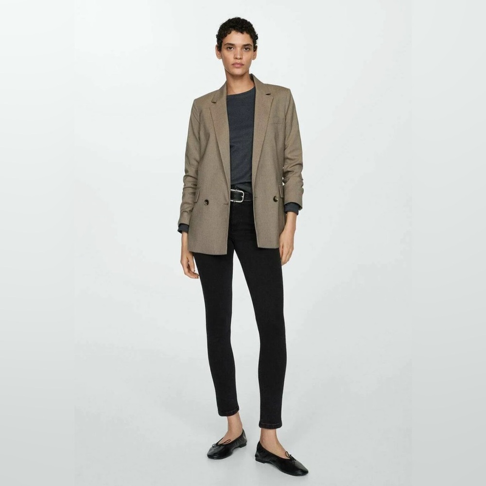 Mango Olivia Black Skinny Jeans